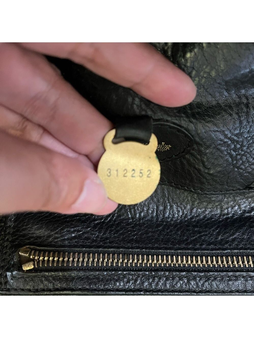 MULBERRY BLACK GRAINED LEATHER BAYSWATER - Picture 11 of 15